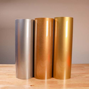 ThermoFlex Plus Metallics 20" HTV for soft metallic finishes on garments without stiffness