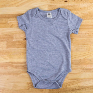 Sublimation Gray Baby Onesie