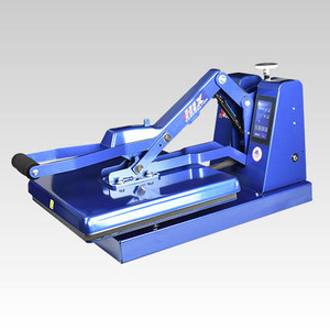 HIX EVO Pro S-650 16x20 auto open heat press with digital timer, pressure readout, and calibrated temperature control.