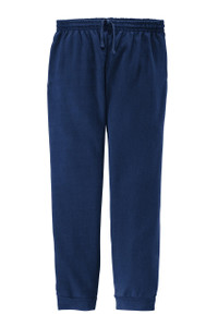Jerzees NuBlend fleece jogger made of 60/40 cotton/poly for comfort and durability.