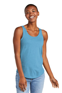 Women's relaxed tank crafted from a soft tri-blend of polyester, cotton, and rayon for all-day comfort.