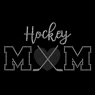  Hockey Mom Heart 