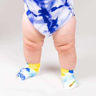 WALAKustom Sublimated Infant Socks by Silky Socks on baby