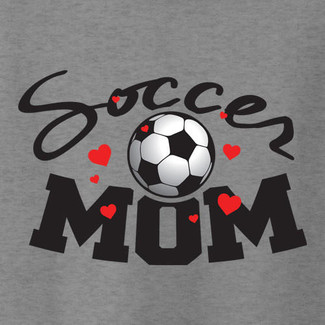 WALAStock Soccer Mom with Hearts Black 