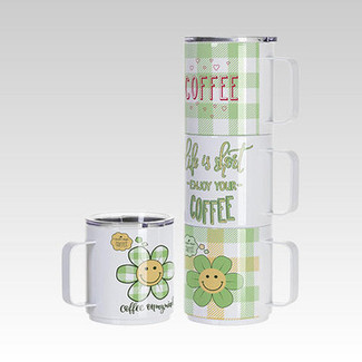 Sublimation Stackable Steel Coffee Mug 13oz Yotpo