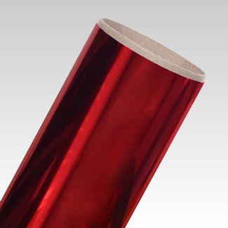 20" Red 1 Yd Roll DecoFilm Soft Metallics Colors