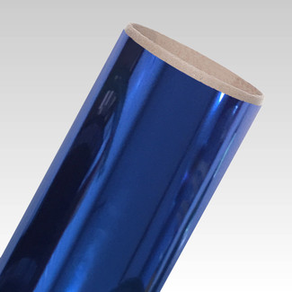 20" Blue 1 Yd Roll DecoFilm Soft Metallics Colors