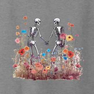 WALAStock Skeletons Holding Hands 