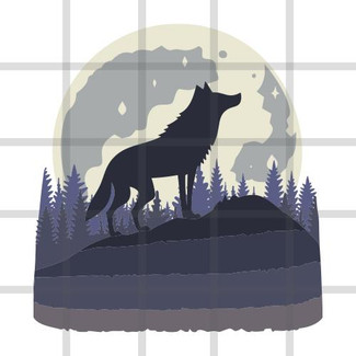  Wolf Moon SVG 