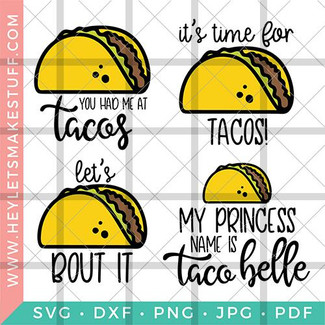  Taco SVG File Bundle 