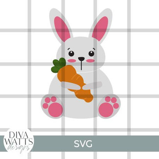  Bunny Carrot SVG File 