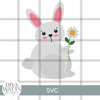  Bunny Daisy SVG File 
