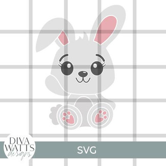  Waving Bunny SVG File 