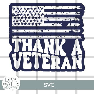  Thank A Veteran SVG File 