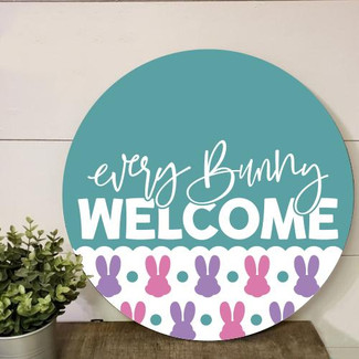  Every Bunny Welcome Cirlce SVG File 
