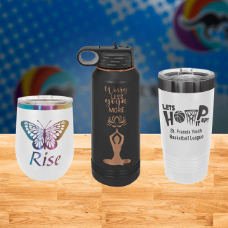Polar Camel Drinkware set with 3 different styles