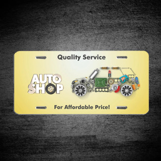 12x6 white sublimatable aluminum license plate blank with 4 holes