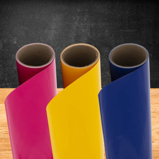 High Gloss Vinyl Film – 15" x 10 yards, multiple colors