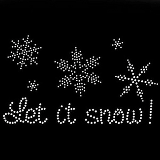 Snowflake Rhinestone Transfer GIF