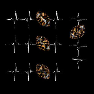  Heartbeat Football - 4 Pack 