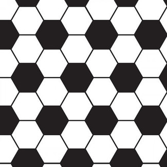 Flat Soccer Ball Adhesive Vinyl perfect for custom projects with an 11" printed pattern.