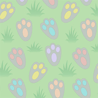  Bunny Feet Pastel HTV 