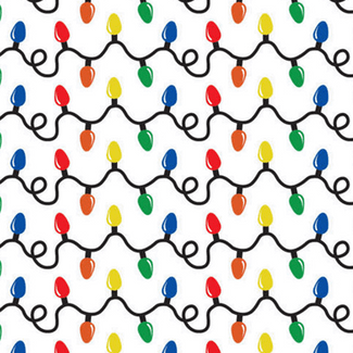 Lights HTV, matte finish heat transfer vinyl for festive garment designs.