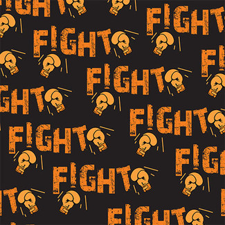  Fight Cancer Orange/Black HTV 