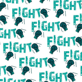  Fight Cancer Teal HTV 