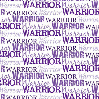  Warrior Text Purple HTV 