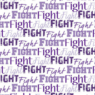  Fight Text Purple HTV 