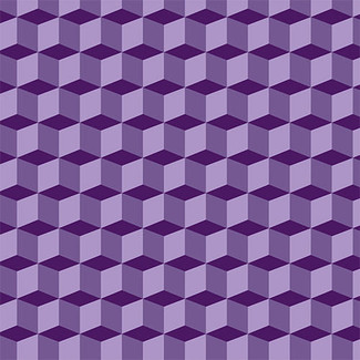  Illusion Cubes Purple Adhesive Vinyl 