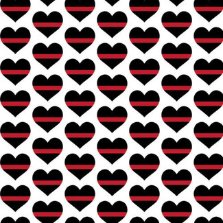 Heat Transfer Warehouse Firefighter Stripe Heart Adhesive Vinyl 