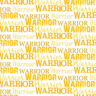 Heat Transfer Warehouse Warrior Text Yellow Adhesive Vinyl 