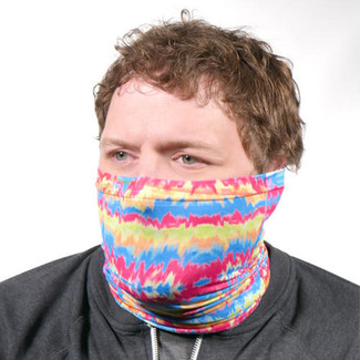 Sublimation Neck/Face Warmer, customizable gaiter and face mask for outdoor activities, available in large and medium sizes, soft and breathable.