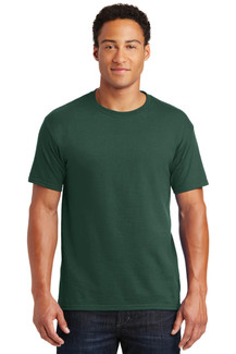 Dri-Power Active 50/50 Cotton/Poly T-shirt with advanced moisture management and tear-away label.