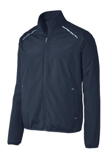 Port Authority® Zephyr Reflective Hit Full-Zip Jacket with reflective hits for increased visibility.