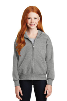 Hanes® - Youth EcoSmart® Full-Zip Hooded Sweatshirt