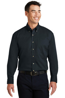 5-ounce, 100% cotton fabric offers a soft and professional look.