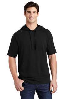 Sport-Tek PosiCharge Tri-Blend Wicking Fleece Short Sleeve Hooded Pullover