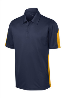 Sport-Tek PosiCharge Active Textured Colorblock Polo with moisture-wicking properties and colorfastness for durability.
