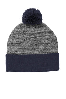 Sport-Tek Heather Pom Pom Beanie