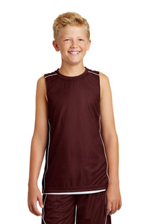 Sport-Tek Youth PosiCharge Mesh Reversible Sleeveless Tee