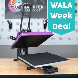 Wala Week Deal WALAPress V3 15x15 Manual Heat Press, ideal for beginners, home businesses, and hobbyists.