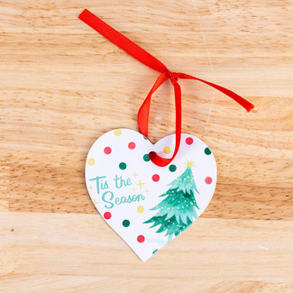 WALABlanks Sublimation Heart Ornament Blank 