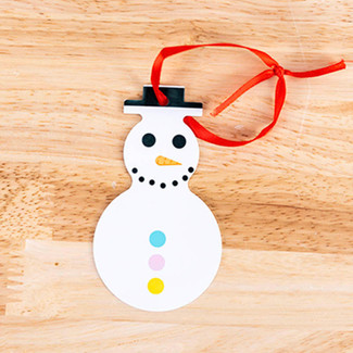 Double-sided printable aluminum ornament blank for sublimation, 2.35" x 4.2", ideal for custom designs.