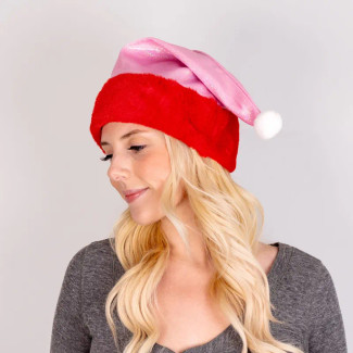 Glitter Christmas hat blanks for sublimation, 11.81" x 15.75", 100% polyester, perfect for custom holiday designs.