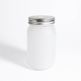 WALABlanks Sublimation Frosted Mason Jar No Handle 15oz 