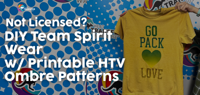 Not Licensed? No Worries. DIY Team Spirit Wear with Printable HTV Ombre Patterns