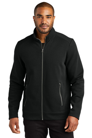 Classic pique-look fleece jacket with a brushed-back interior for warmth and comfort.